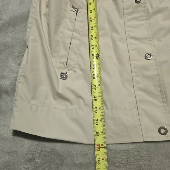 Free Country Rain Rain Go Away Women's Beige Raincoat Sz XL Outerwear Outdoor - Picture 8 of 9